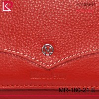 Кошелёк MORO классик, монет внутри, матовый,   цвет красный, 18,5х10х3 см