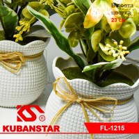 Букет цветов в горшочке 5 цветов