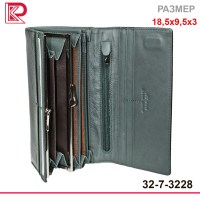 Кошелёк ALBATROSS классик, лак, магнит, монет внутри, цвет зелёный