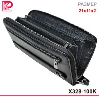 Портмоне-клатч мат, цв: чёрный