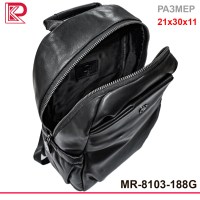 Ранец MORELLY GRANDE матовый, лямки на молнии, цвет черный