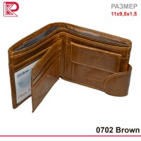 Портмоне STEPPE WOLF,  среднее, лого: WOLF, цвет светло-коричневый