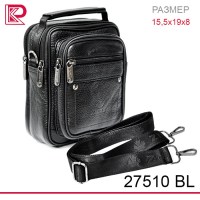 Сумочка через плечо ZNIXS вертикальная, маленькая, цв.: черный