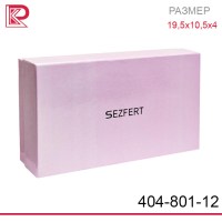 Кошелёк SEZFERT на 2-х молниях, лак, мелкая рептилия, цвет: бордовый