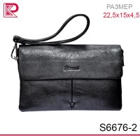 Сумка-клатч мужская SOMUCH горизонтальная, цвет: чёрный