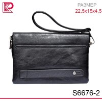 Сумка-клатч мужская SOMUCH горизонтальная, цвет: чёрный