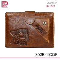 Портмоне + Паспорт + Автодок STEPPE WOLF лого: Eagle, цв: коричневый