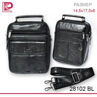 Сумочка ZNIXS кож. вертикальная, средняя, глянец  цвет черный