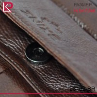 Сумочка ZNIXS кож. вертикальная, средняя, глянец  цвет коричневый